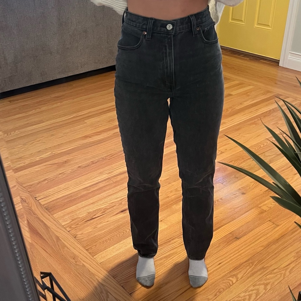 Abercrombie 90’s high rise straight jeans curve love